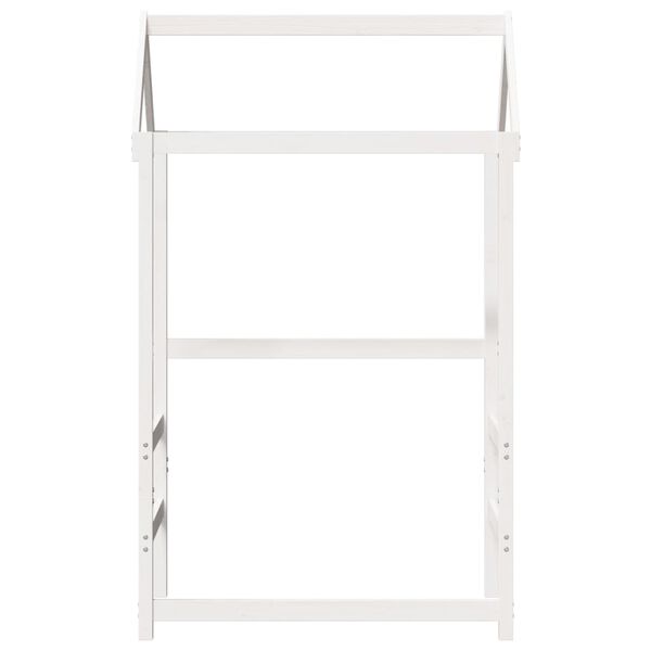 vidaXL stel til husseng 108x70x176,5 cm massivt fyrretr&aelig; hvid