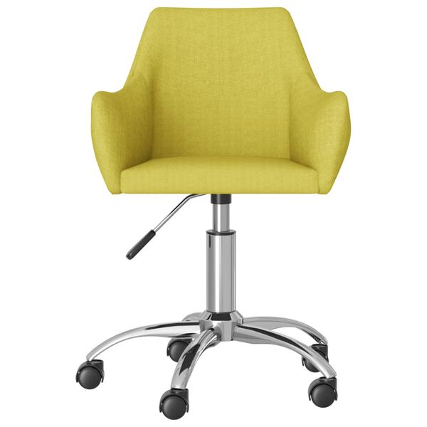 vidaXL drejelig spisebordsstol stof gr&oslash;n