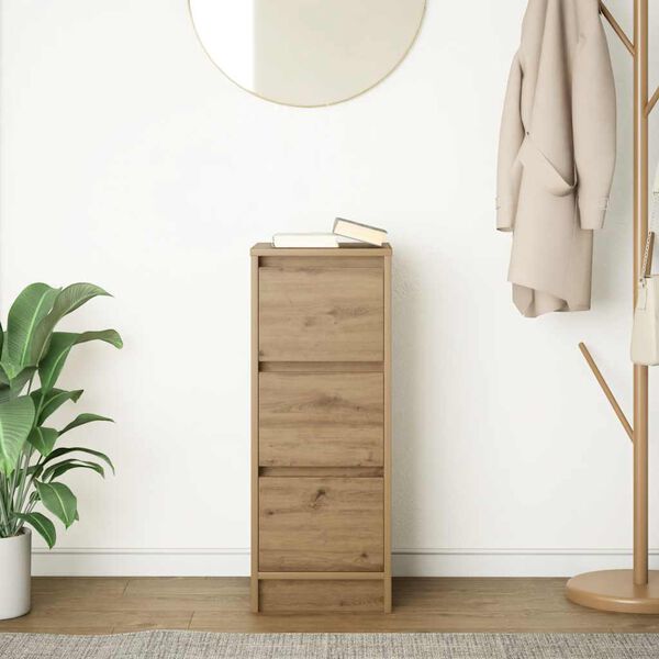 vidaXL sk&aelig;nk 29,5x34x76 cm konstrueret tr&aelig; kunsteg