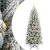 vidaXL Kunstigt juletr&aelig; Hvid 150 cm PVC og plastik og st&aring;l og PE