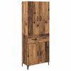 vidaXL Highboard Gammelt tr&aelig; 69,5 x 34 x 180 cm Konstrueret tr&aelig;
