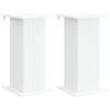 vidaXL Planteholder 2 pcs Hvid 30,5 x 30 x 60,5 cm Konstrueret tr&aelig;