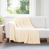 vidaXL Kastet&aelig;pper 24 pcs Creme 200 x 150 cm Fleece