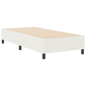 vidaXL Platform sengestel Creme 80 x 200 cm Stof
