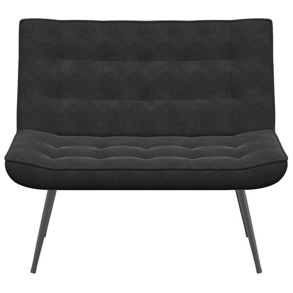 vidaXL b&aelig;nk 110x74x84 cm velour sort