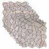 vidaXL Mosaik Fliser Cremefarvet 30 x 30 cm Marmor