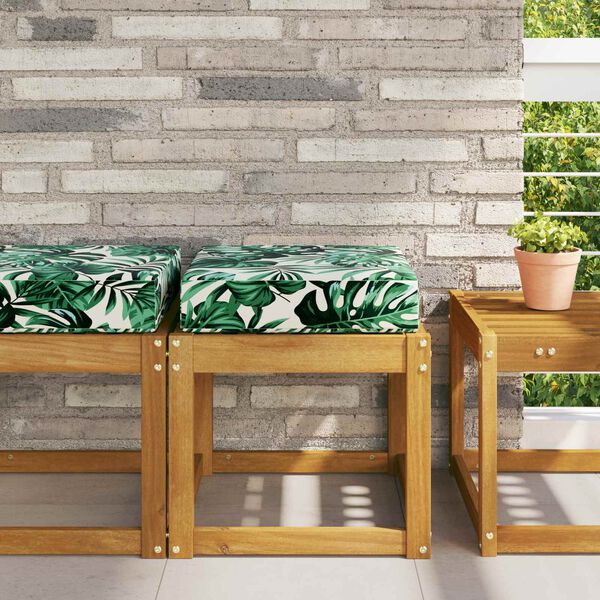 vidaXL Udend&oslash;rs S&aelig;depude Bladm&oslash;nster 40 x 40 x 8 cm 100% polyester