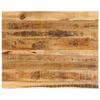 vidaXL bordplade 110x80x3,8 cm naturlig kant massivt ru mangotr&aelig;