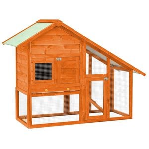 vidaXL kaninbur 140x63x120 cm massivt fyrretr&aelig;