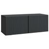 vidaXL V&aelig;gh&aelig;ngt TV-skab 78,5 x 31 x 30 cm Sort Konstrueret tr&aelig;
