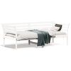 vidaXL daybed med reol uden madras 75x190 cm massivt fyrretr&aelig; hvid