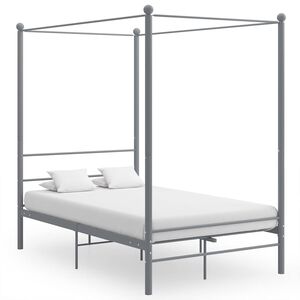vidaXL sengestel til himmelseng 120x200 cm metal gr&aring;