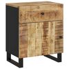 vidaXL sengebord 50x33x60 cm massivt mangotr&aelig; og konstrueret tr&aelig;