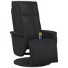 vidaXL Svingende Massage Recliner Stol Sort 71 x 90 x 105 cm