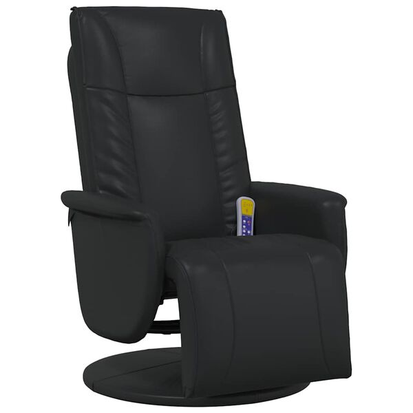 vidaXL Svingende Massage Recliner Stol Sort 71 x 90 x 105 cm