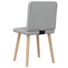 vidaXL spisebordsstole 2 stk. stof lysegrå