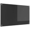 vidaXL K&oslash;kkenbacksplash M&oslash;rkegr&aring; 100 x 60 cm h&aelig;rdet glas