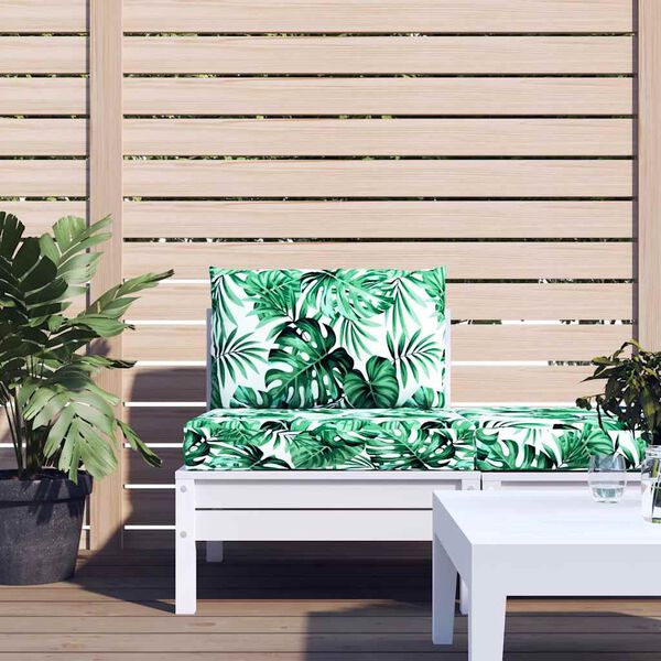 vidaXL pallehynder 2 stk. stof bladm&oslash;nster