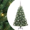 vidaXL Kunstigt Hinged Juletr&aelig; Gr&oslash;n 120 cm PVC og metal