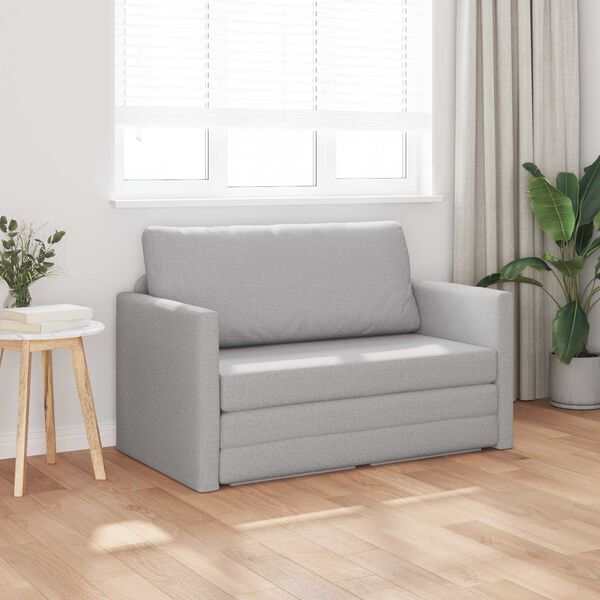 vidaXL Sovesofa 110cm Skygr&aring; Stof