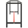 vidaXL stel til arbejdsb&aelig;nk 190x50x79 cm metal mat sort og mat r&oslash;d
