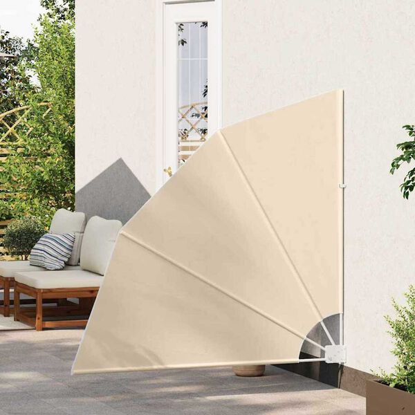 vidaXL Balkon Afsk&aelig;rmning Beige 140 x 140 cm Polyester