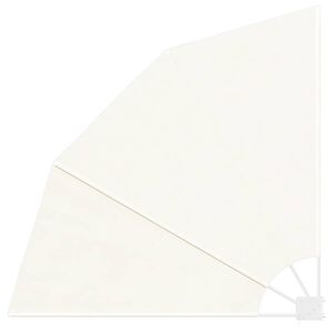 vidaXL sammenklappelig sidemarkise til altan cremefarvet 140 x 140 cm
