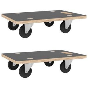 vidaXL m&oslash;belhunde 2 stk. 80x55x11,5 cm 250 kg rektangul&aelig;r
