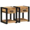 vidaXL sengeskabe 2 stk 40x40x50 cm massivt ru mangotr&aelig;