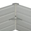 vidaXL h&aelig;vet plantekasse 129 x 129 x 45 cm galvaniseret st&aring;l brun