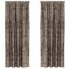 vidaXL Velour Gardiner 2 stk. Cappuccino 245 x 140 cm Fl&oslash;jl