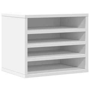 vidaXL dueslag til skrivebord 36x26x29,5 cm konstrueret tr&aelig; hvid