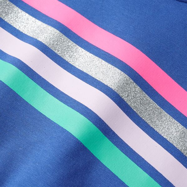 Kjole til børn str. 92 med snøre koboltblå