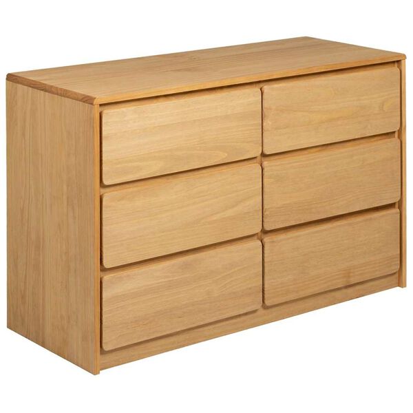 vidaXL kommode SAUDA 111x43x73,5 cm massivt fyrretræ egetræsfarve