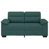 vidaXL 2-personers sofa 160x81x84 cm stof m&oslash;rkegr&oslash;n