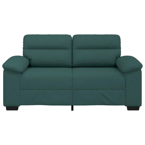 vidaXL 2-personers sofa 160x81x84 cm stof m&oslash;rkegr&oslash;n
