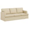 vidaXL Sofa 2 pcs Creme 144 x 80 x 85 cm Stof