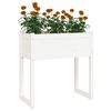 vidaXL plantekasse 78x40x81 cm massivt fyrretr&aelig; hvid