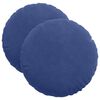 vidaXL S&aelig;depuder 2 pcs Politi bl&aring; &Oslash; 40 x 13 cm Fl&oslash;jl