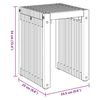 vidaXL Have Side Bord 3 pcs Brun 33 x 44,5 x 51 cm Massiv Teaktr&aelig;