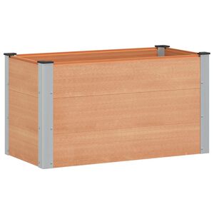 vidaXL H&oslash;jbed Brun 100 x 50 x 54 cm WPC og Aluminium