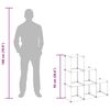 vidaXL kubeformede opbevaringskasser 6 stk. PP transparent