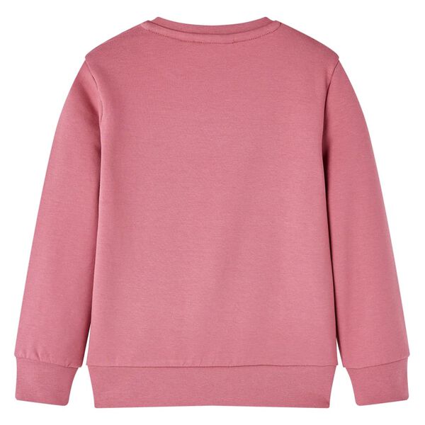 Sweatshirt til b&oslash;rn str. 140 patchwork velour pink