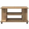 vidaXL tv-skab med hjul 80x40x45 cm konstrueret træ kunsteg