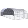 vidaXL h&oslash;nsehus 3x8x2 m galvaniseret st&aring;l