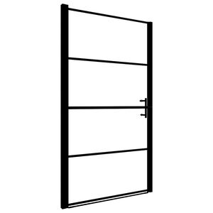 vidaXL brused&oslash;r 91x195 cm matteret h&aelig;rdet glas sort