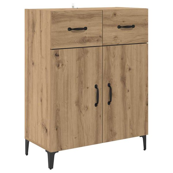 vidaXL Sideboard Artisan Egetr&aelig; 69,5 x 34 x 90 cm Konstrueret tr&aelig;