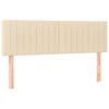 vidaXL sengegavle 2 stk. 72x5x78/88 cm stof cremefarvet