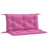 vidaXL hynder til haveb&aelig;nk 2 stk. 2 stk. 100x50x7 cm stof pink