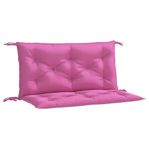 vidaXL hynder til haveb&aelig;nk 2 stk. 2 stk. 100x50x7 cm stof pink